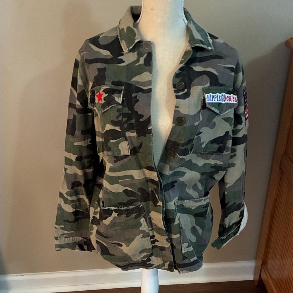 JODIFL Green Camo Utility Jacket